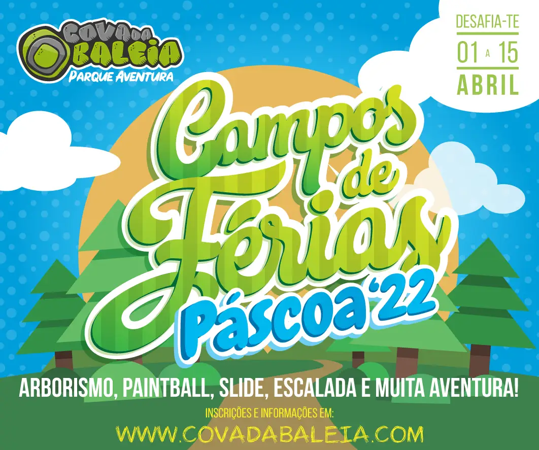 Cartaz do Campo de Férias da Páscoa 2022