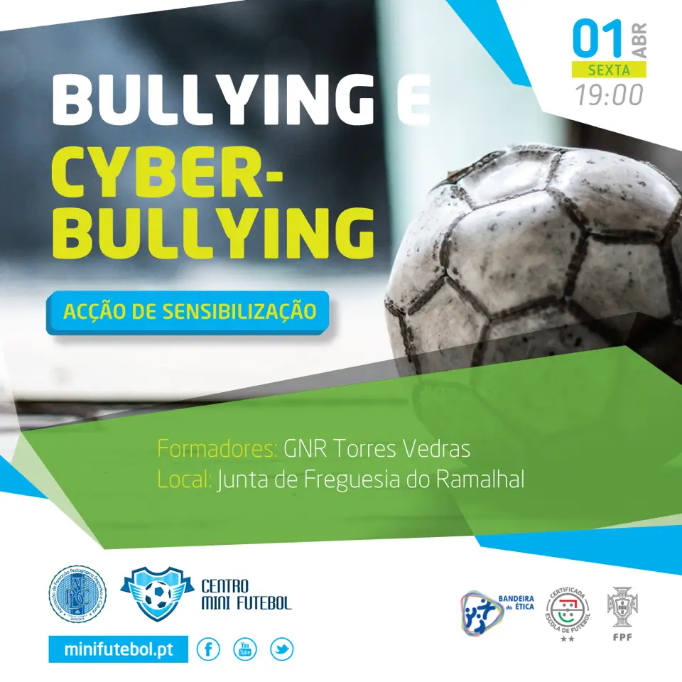 Cartaz da ação de sensibilização sobre bullying e cyber-bullying